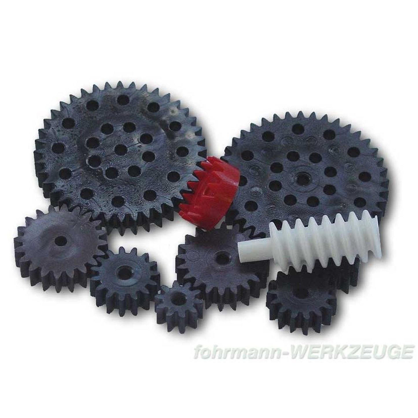 Zahnräder Set aus Kunststoff (Modul 1)