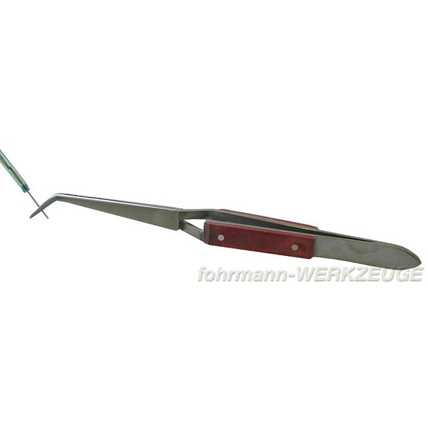 Lötkreuzpinzette gebogen 160 mm