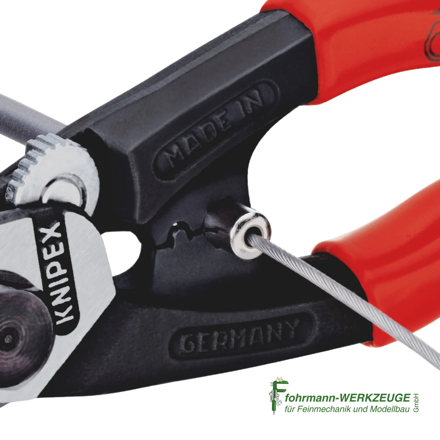 KNIPEX Drahtseilschere geschmiedet mit Kunststoff überzogen 190 mm