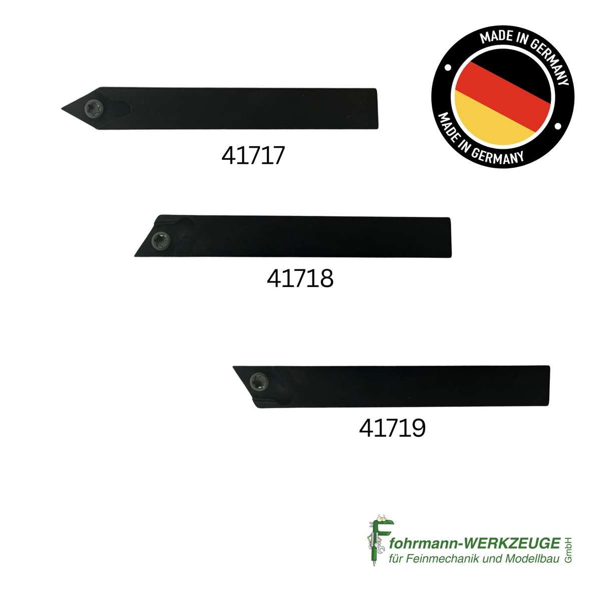Outils de tournage 8 x 8 x 60 mm avec plaquettes indexables
