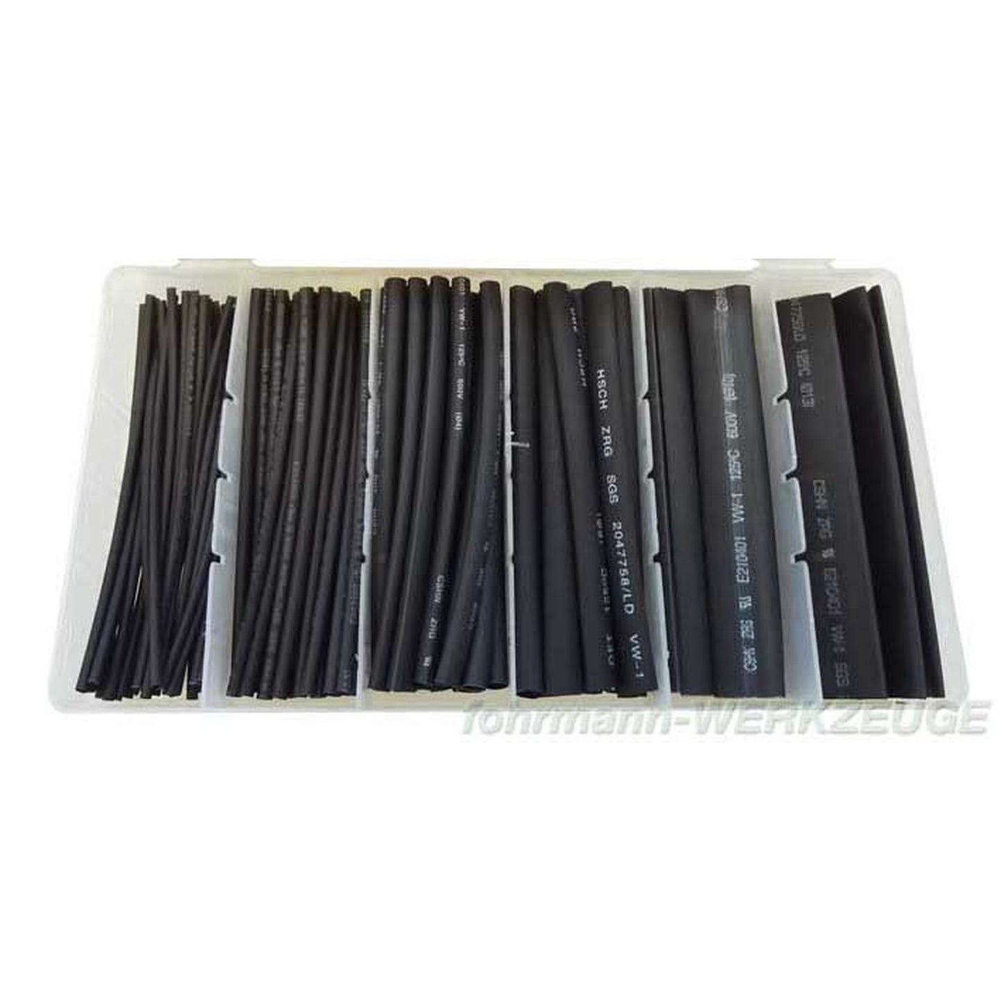 Schrumpfschlauch Set schwarz in Box (versch. Ø)