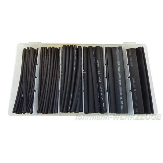 Schrumpfschlauch Set schwarz in Box (versch. Ø)