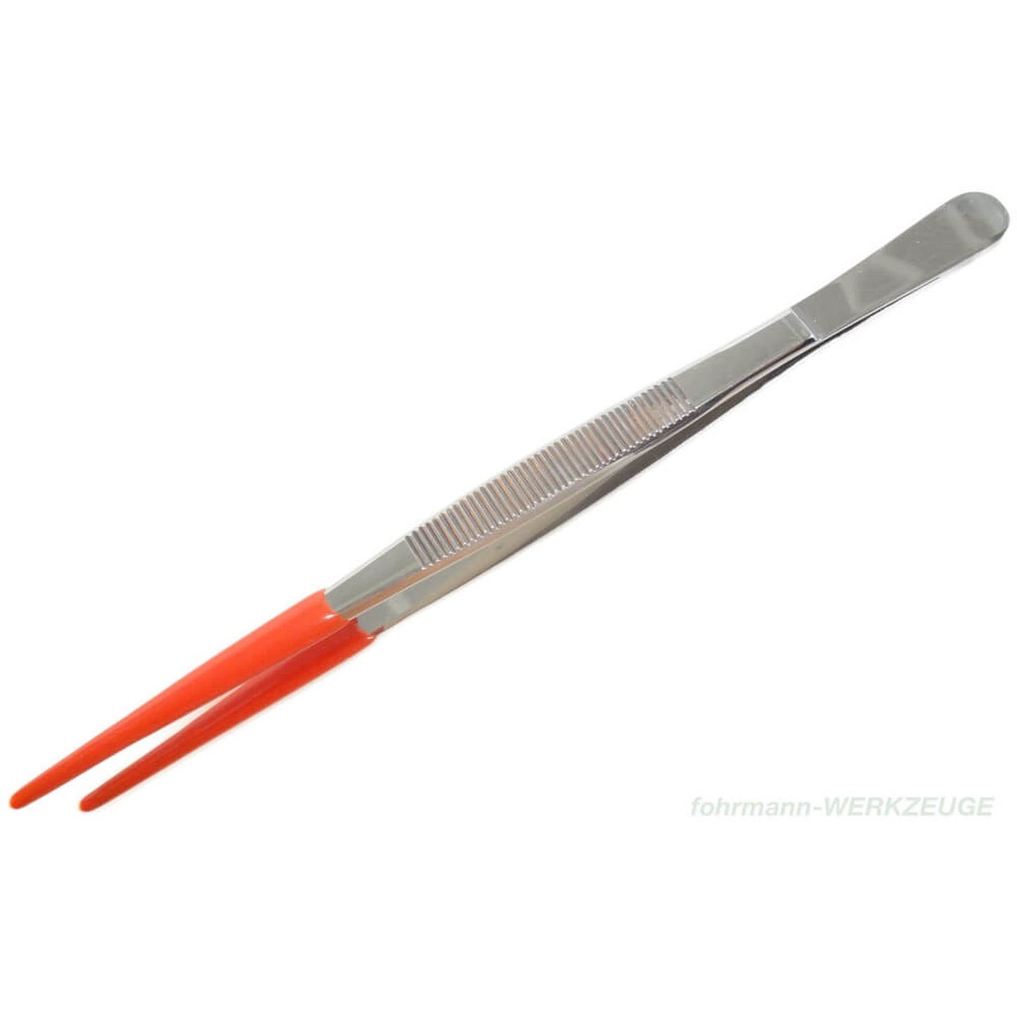 Pinzette 200 mm gerade mit Kunststoffspitze