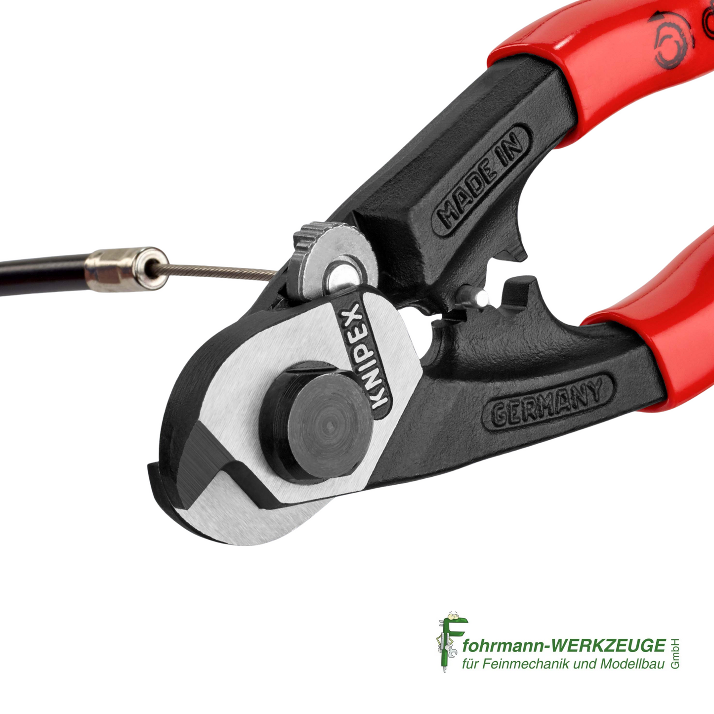 KNIPEX Drahtseilschere geschmiedet mit Kunststoff überzogen 190 mm