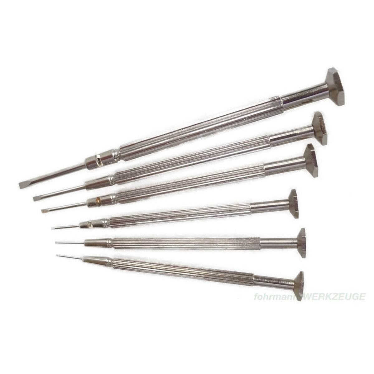 Mini Schlitz-Schraubendreher Set 6-teilig für Feinmechanik – fohrmann-Werkzeuge GmbH