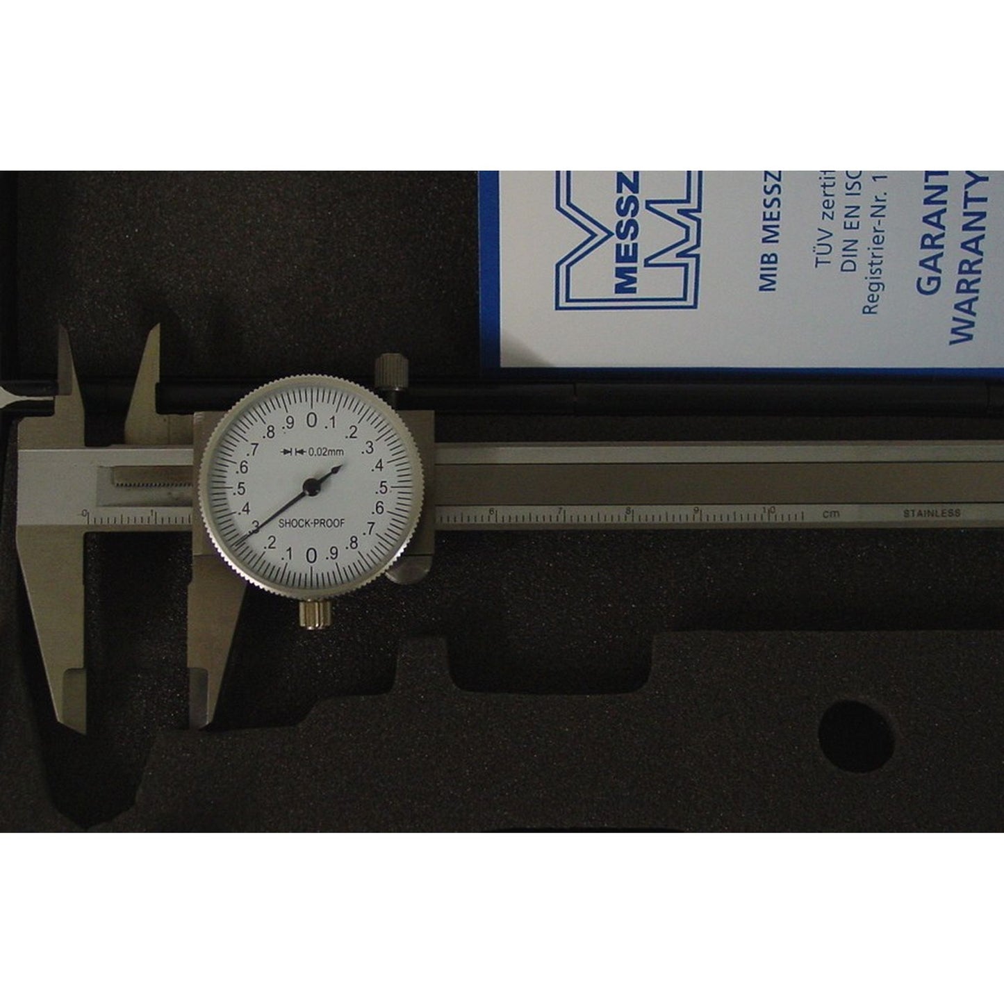 Kleiner Präzisions-Uhrmessschieber 100 mm DIN 862