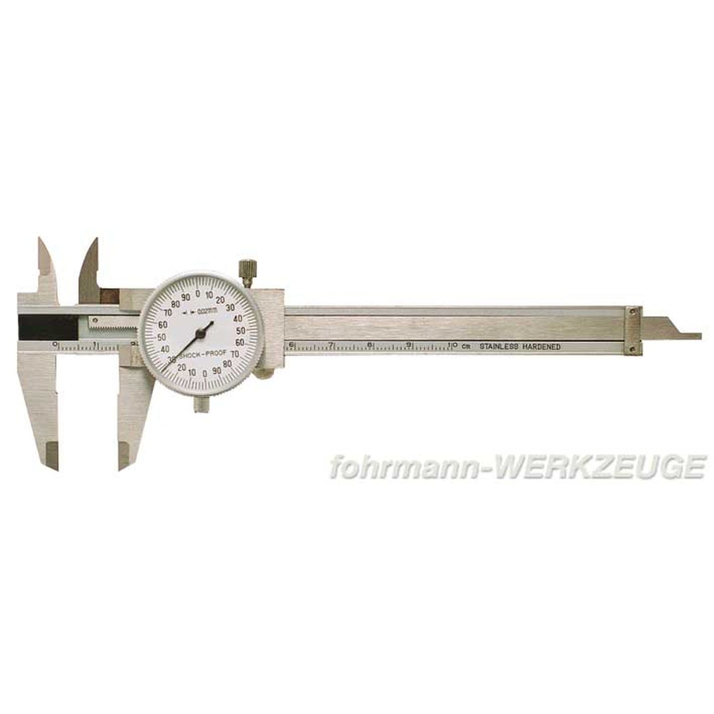Kleiner Präzisions-Uhrmessschieber 100 mm DIN 862