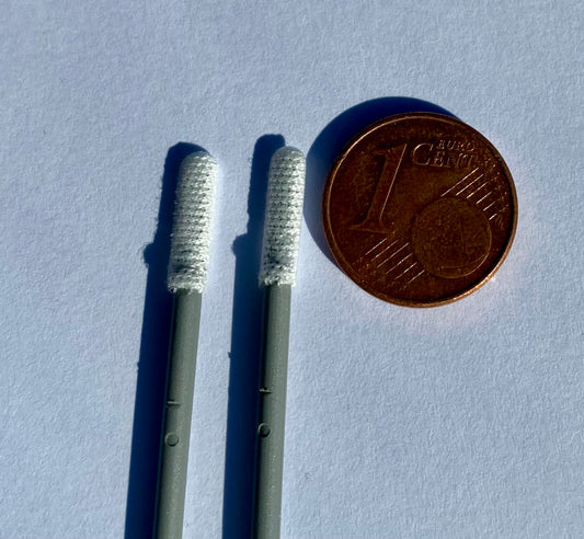Mini Strickpolyester Reinigungsstäbchen, Kopf Ø 2 mm