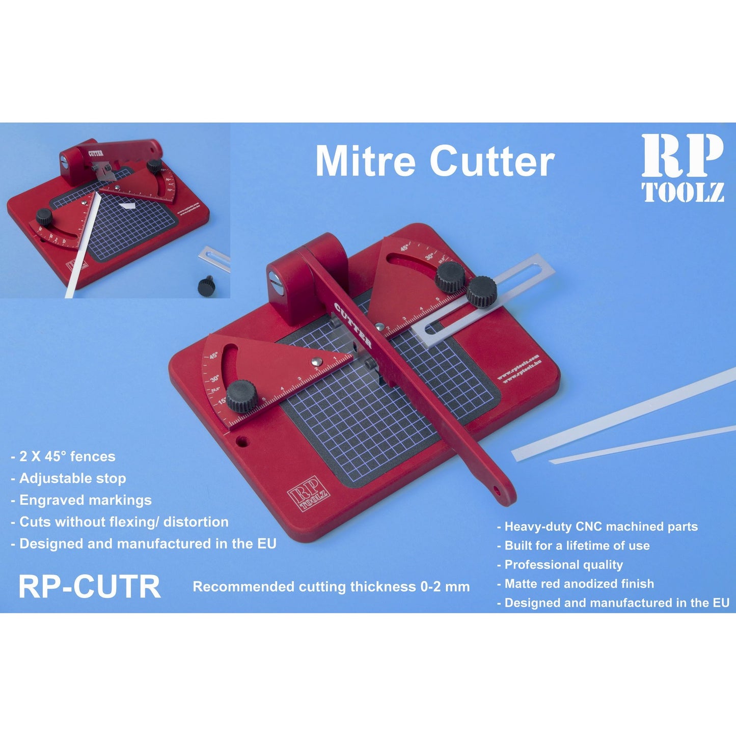 Schneidegerät und Gehrungsschneider "RP-CUTR"