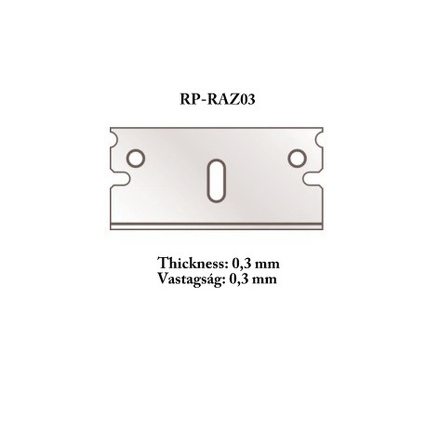 Ersatzklingen d=0,3 mm für Schneidegerät und Gehrungsschneider "RP-CUTR"