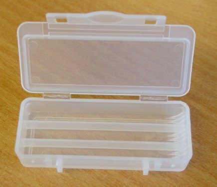 Unibox transparent mit 3 Fächern